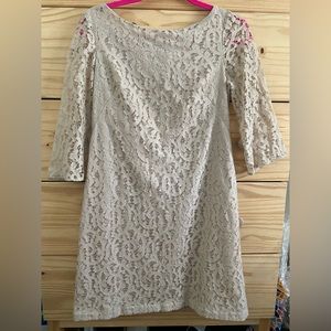 Nine West - 6 - beige lace dress